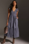 By Anthropologie The Peregrine Midi Dress In Blue