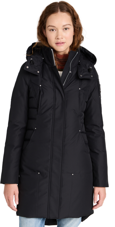 Moose Knuckles Sunwapta Parka In Blk W/blk S