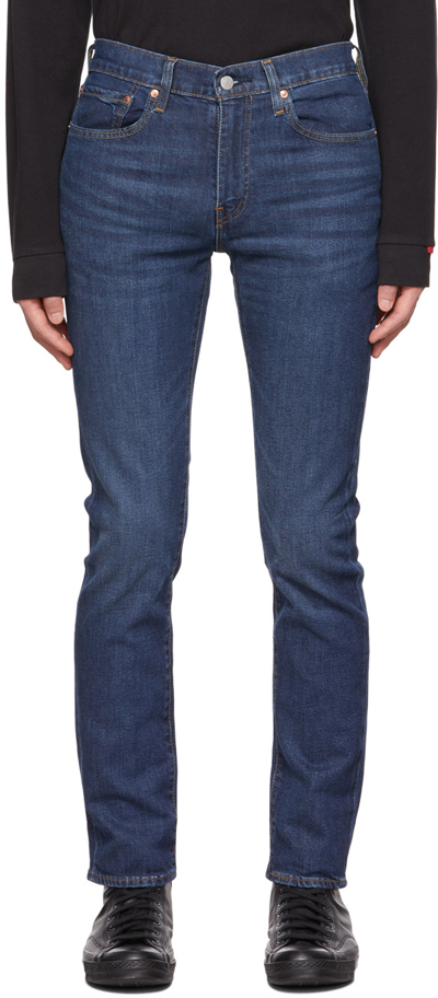 Levi's Solid Color Slim Fit Jeans In Blue