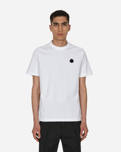 Moncler Chest Logo-patch Detail T-shirt In White