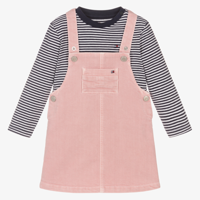 Tommy Hilfiger Babies' Girls Pink & Blue Dress Set