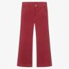 Chloé Organic Cotton Corduroy Pants In Pink