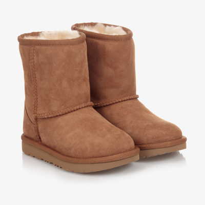 Ugg Kids' Brown Classic Suede Boots
