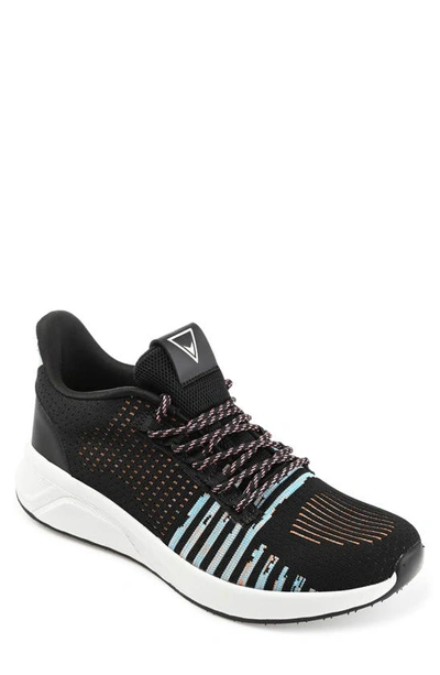 Vance Co. Brewer Knit Athleisure Sneaker In Black