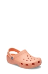 Crocs Kids' Classic Clog Sandal In Papaya
