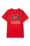 Under Armour Kids' Ua Tech™ Hybrid Performance Graphic Tee In Red