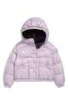 Moncler Bardanette Shell-down Puffer Jacket 4-14 Years In Purple