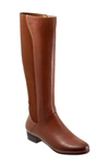 Trotters Misty Leather Knee High Boot In Luggage