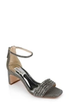 Badgley Mischka Women's Becca Ankle Strap High Heel Sandals In Pewter