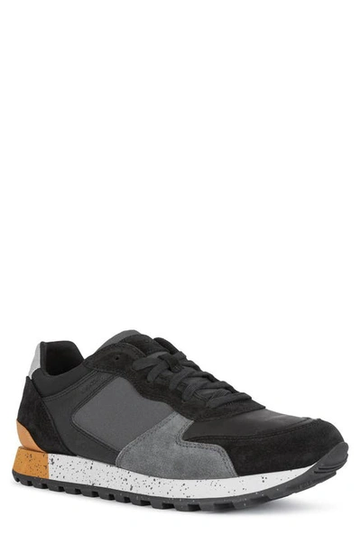 Geox Potente 3 Sneaker In Black/ Anthracite