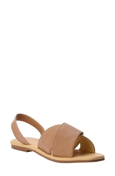 Nisolo All Day Cross Strap Slingback Sandal In Almond