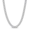 AMOUR AMOUR 6.5MM CURB LINK CHAIN NECKLACE IN STERLING SILVER