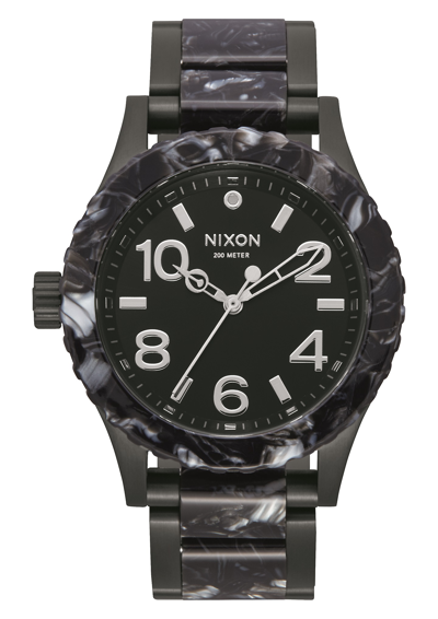 Nixon 38-20 Quartz Black Dial Ladies Watch A410-2185-00 In Black / Silver