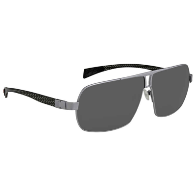 Breed Sagittarius Titanium Sunglasses In Black,green,silver Tone