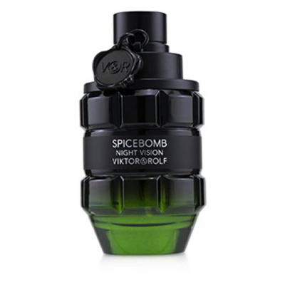 Viktor & Rolf Spicebomb Night Vision /  Edt Spray 1.7 oz (50 Ml) (m) In Black,green