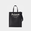 Alexander Mcqueen Shopper Graffiti In Black