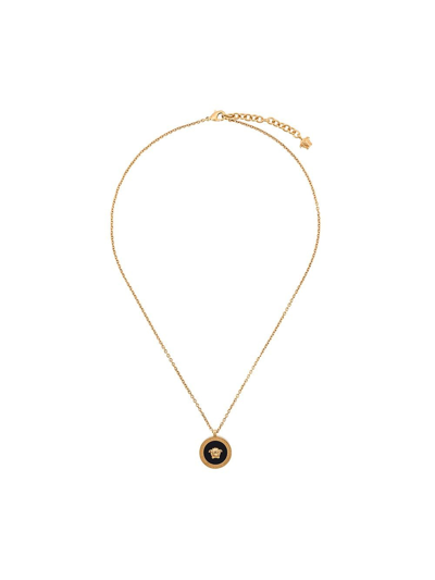Versace Necklace With Pendant In Metallic