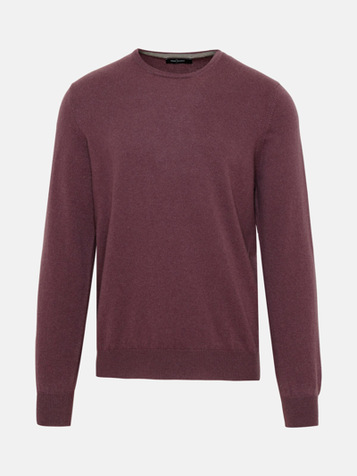 Gran Sasso Orchid Cashmere Sweater In Bordeaux