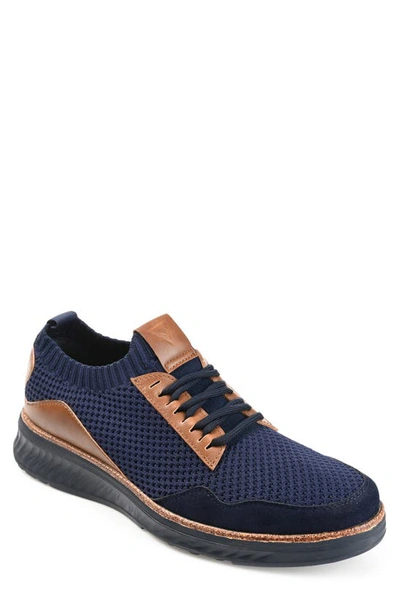 Vance Co. Men's Julius Knit Casual Dress Shoes In Navy