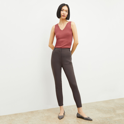 M.m.lafleur The Curie Pant - Everstretch In Dark Mink