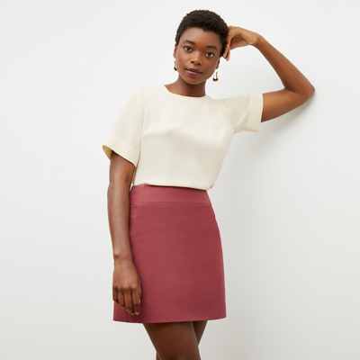 M.m.lafleur The Rowley Skirt - Better Than Denim In Rosewood