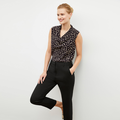 M.m.lafleur The Sloane Top - Washable Silk In Spin Dot