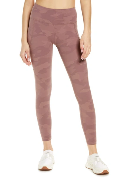 Sweaty Betty Power Pocket Workout Leggings In Pink Tonal Camo Print