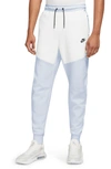 Nike Tech Fleece Jogger Sweatpants In Football Grey/ White/ Black