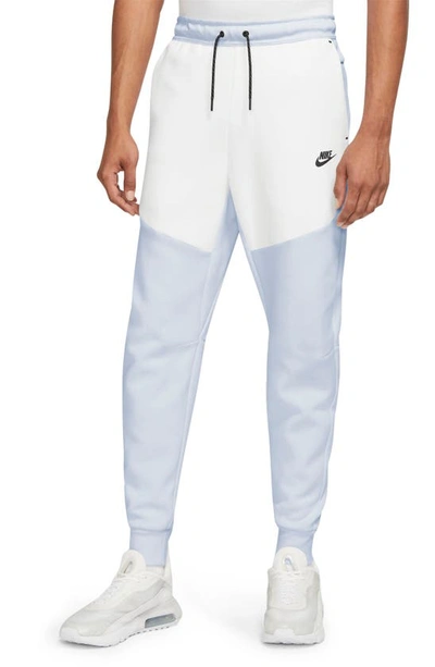 Nike Tech Fleece Jogger Sweatpants In Football Grey/ White/ Black