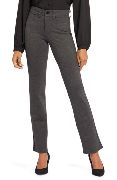 Nydj Sculpt-her™ Marilyn Straight Leg Pants In Charcoal Heathered