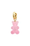 Eliou Jujuba Single Gummy Bear Huggie Hoop Earring In Pink