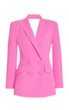 Monot Backless Mini Blazer Jacket Dress In Pink