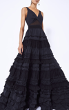 Alexis Women's Romina Ruffled Maxi Dress In Black
