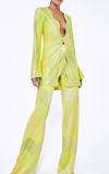 Alexis Angelika Satin Wide-leg Pants In Multi