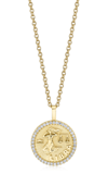 Anita Ko Women's Libra Zodiac 18k Gold & Diamond Pendant Necklace
