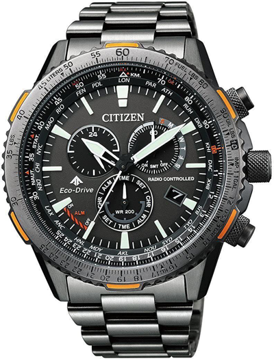 Pre-owned Citizen Watch Promaster Cb5007-51h Sky Eco-drive Radio Clock Direct Flight Men's