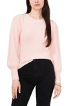 1.state Balloon Sleeve Sweater In Pink Lotus