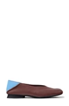 Camper Casi Myra Collapsible Ballerinas In Bordeaux_light_blue