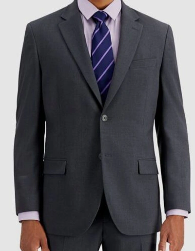 Pre-owned Nautica $295  Men's Gray Modern-fit Stretch Sport Coat Blazer Suit Jacket 42r