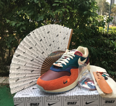 Pre-owned Nike X Kasina Air Max 1 Sp Won-ang Orange Shoes With Special Gift / Dq8475-800