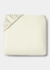 Sferra Fiona California King Fitted Bottom Sheet, 72" X 84" X 17" In Ivory