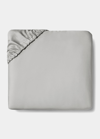 Sferra Fiona California King Fitted Bottom Sheet, 72" X 84" X 17" In Grey