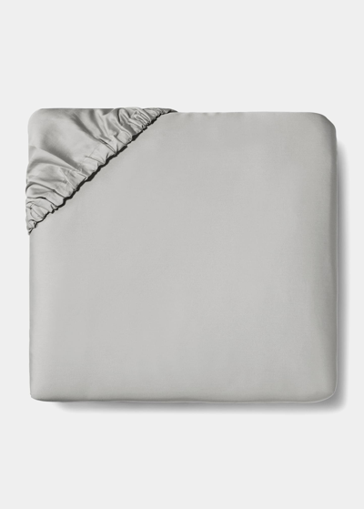 Sferra Fiona California King Fitted Sheet In Grey
