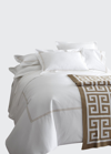 Sferra Standard Resort Sham In White/aqua