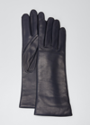 Agnelle Classic Leather Gloves In Baltique
