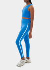 Splits59 Amber Airweight Contrast-seam High-rise Stretch-woven Leggings In Sapphire/white