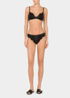 Dolce & Gabbana Satin Lace-trim Soft Triangle Bra In Cipria