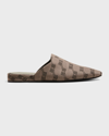 Balenciaga Cosy Bb Jacquard Canvas Slippers In 3020 Dark Mink Gr
