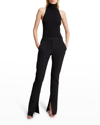 A.l.c Carson Seamed Split-hem Trousers In Black