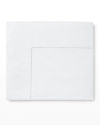 Sferra Full/queen Percale Flat Sheet In White